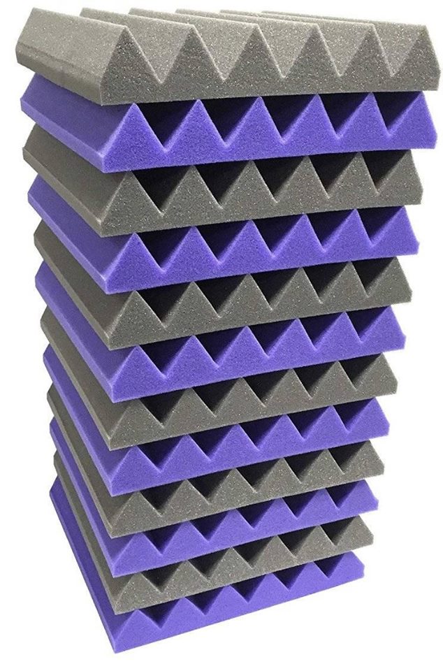 Acoustic Foam Studio Sound Absorption Panels (12 Pack) » Soundproofing
